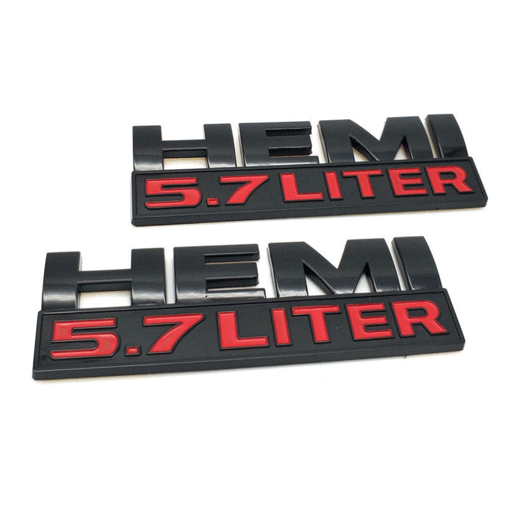 Engine Liter Emblems Dodge Ram HEMI 5.7 LITER Emblems 68247898AA – AFA-Motors