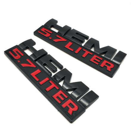 Engine Liter Emblems Dodge Ram HEMI 5.7 LITER Emblems 68247898AA – AFA-Motors