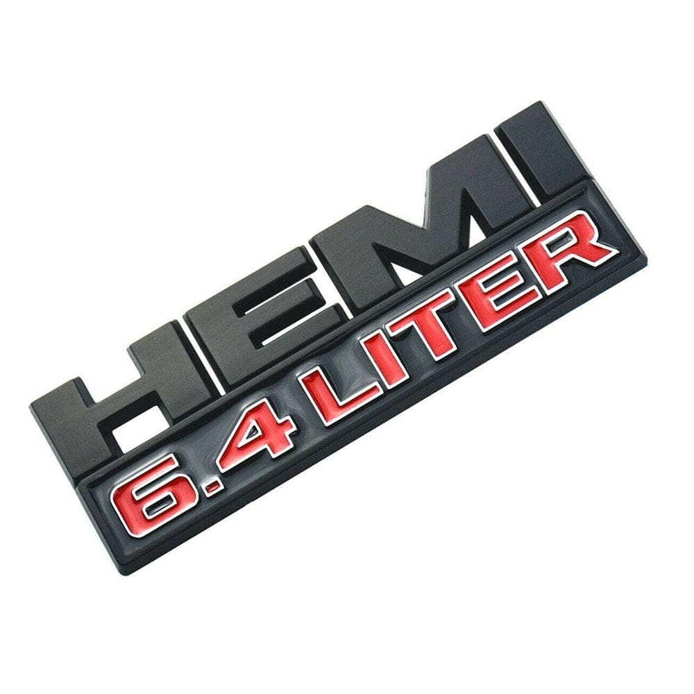 Engine Liter Emblems Dodge Ram HEMI 6.4 LITER Emblem 68276960AA – AFA-Motors