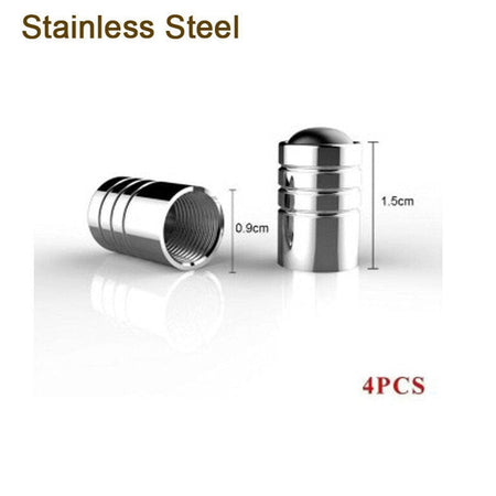 For Toyota Silver Chrome Car Wheel Tire Air Valve Caps Stem Cover with Emblem