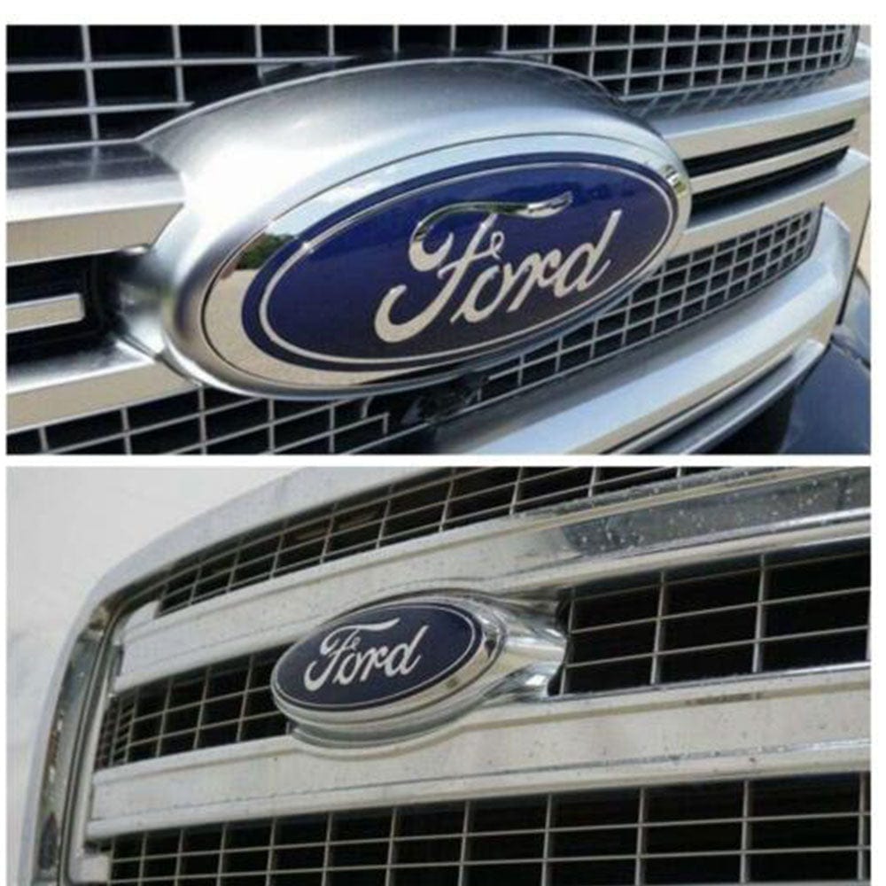 Ford 9'' Emblem Badge AA8Z-9942528-A - Front Grill Logo Replacement