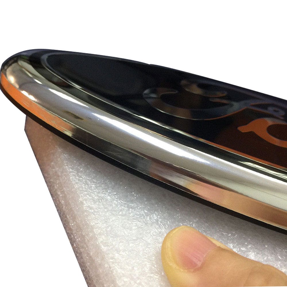 FORD Emblem 9 inch Oval Black Silver Al3z9942528-B