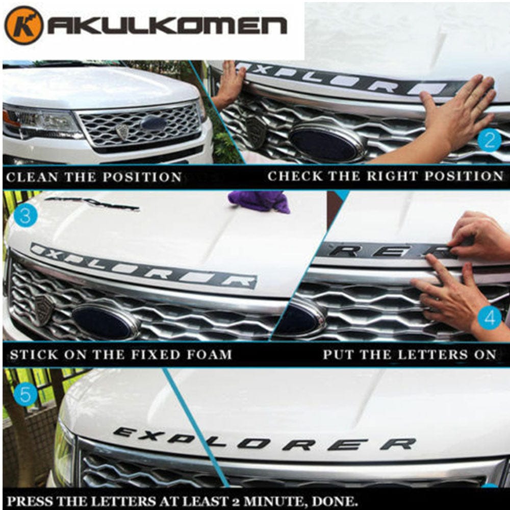 Ford Explorer Emblem Front Hood Letters DB5Z-5842528-A