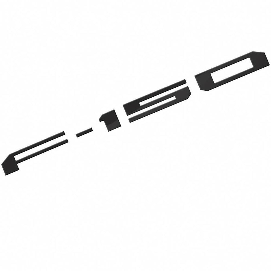 Ford F-150 Emblem Rear Tailgate Inserts Letters Black