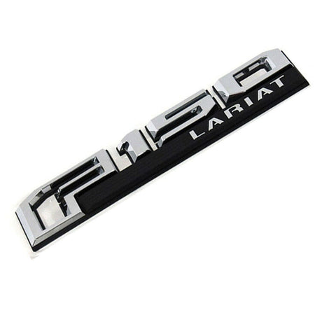 Ford F-150 Lariat Fender Emblem Chrome Black