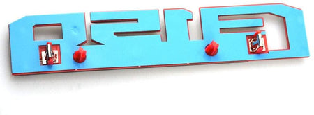 Ford F-150 Platinum Fender Emblem Black Red FL3Z-16720-G, FL3Z-16720-H