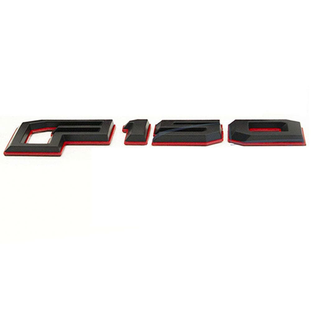 Ford F-150 XLT Emblem Kit - OEM Fender & Tailgate Badges (3 Piece, Red/Black)