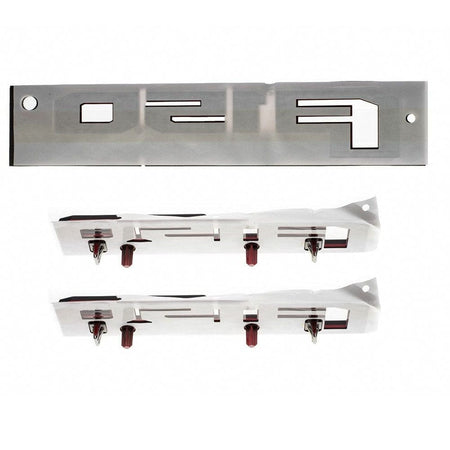 Ford F-150 XLT Emblem Kit - OEM Fender & Tailgate Badges (3 Piece, Red/Black)