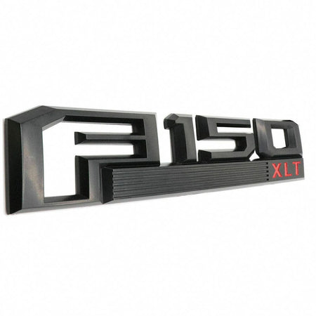 Ford F-150 XLT Fender Emblem - Red & Black OEM Replacement Badge FL3Z-16720-D