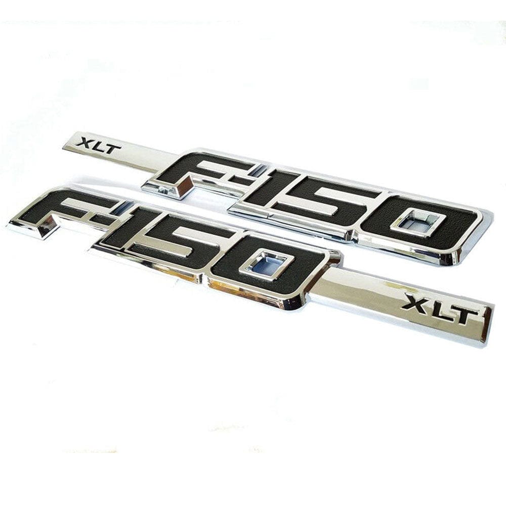 Ford F-150 XLT Fender Emblems Chrome 9L3Z-16720-CB, 9L3Z-16720-C