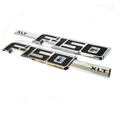 Ford F-150 XLT Fender Emblems Chrome 9L3Z-16720-CB, 9L3Z-16720-C