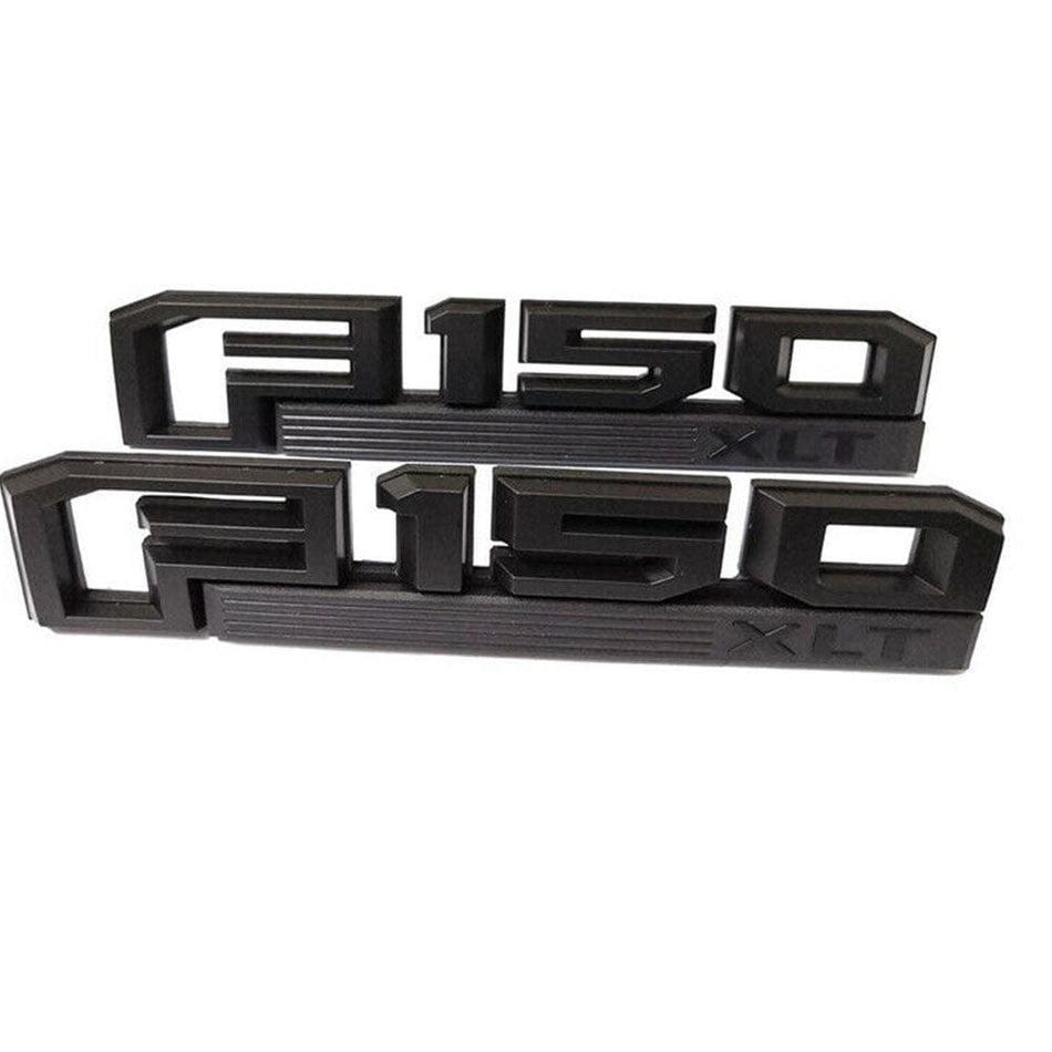 Ford F-150 XLT Fender Emblems Matte Black ‎FL3Z-16720-D