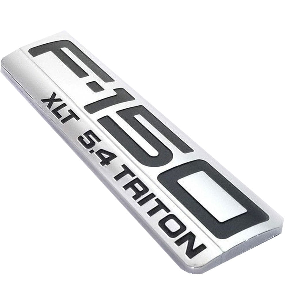Ford F-150 XLT Triton 5.4 Fender Emblem - Chrome Badge for Truck Side
