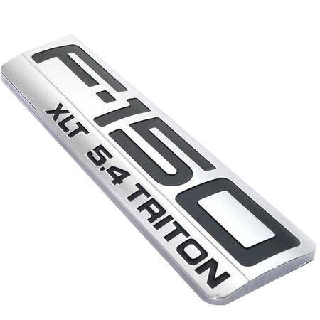 Ford F-150 XLT Triton 5.4 Fender Emblem - Chrome Badge for Truck Side