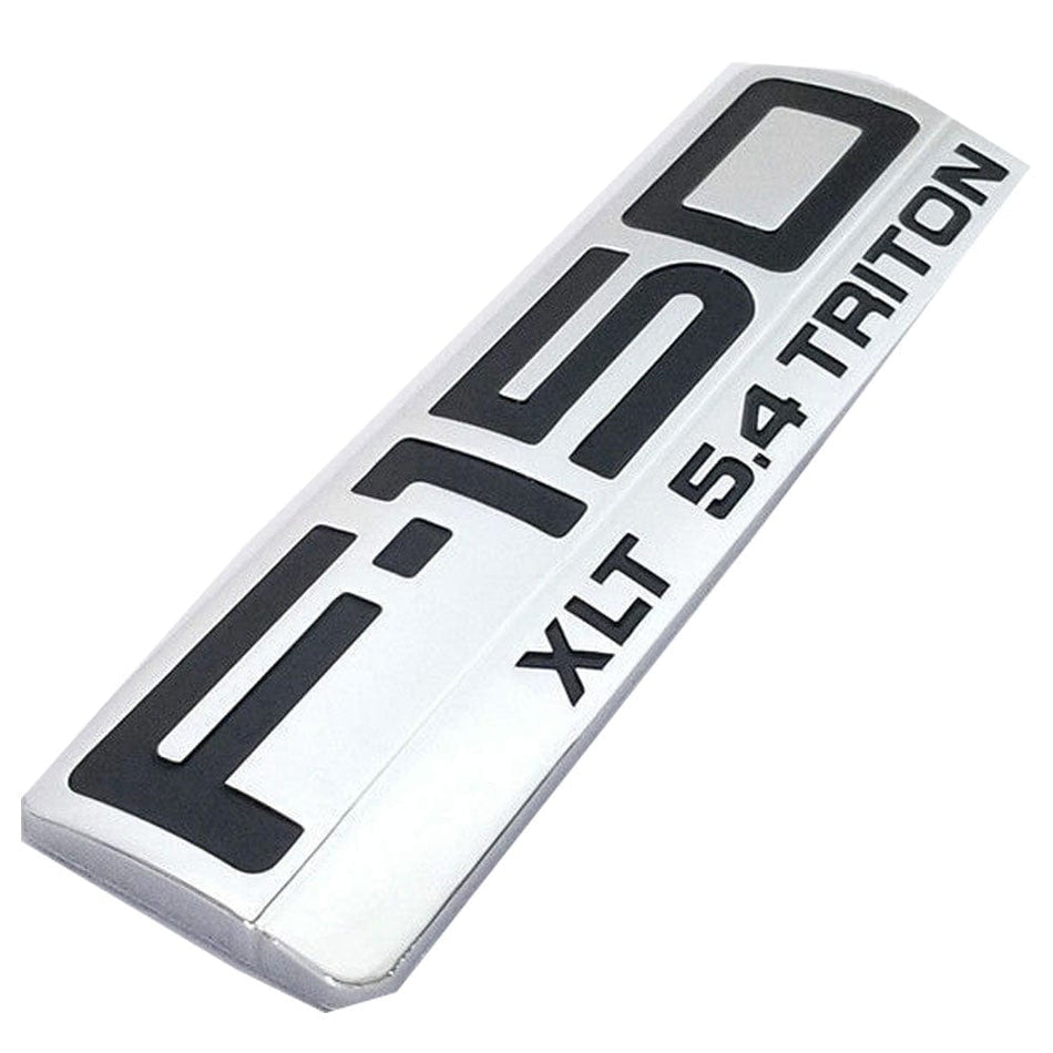 Ford F-150 XLT Triton 5.4 Fender Emblem - Chrome Badge for Truck Side