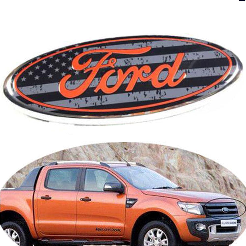 Ford F150 2004-2014 9" Front Grille Emblem Badge - American Flag