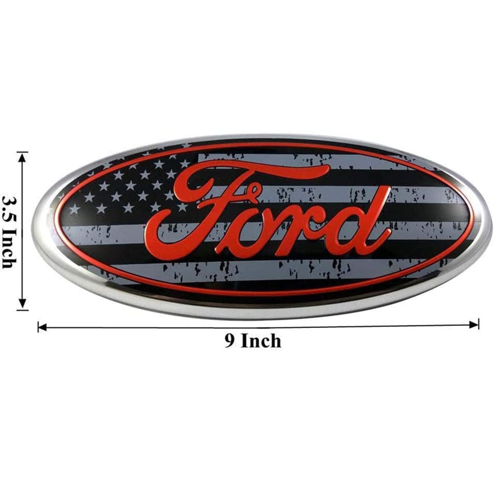 Ford F150 2004-2014 9" Front Grille Emblem Badge - American Flag
