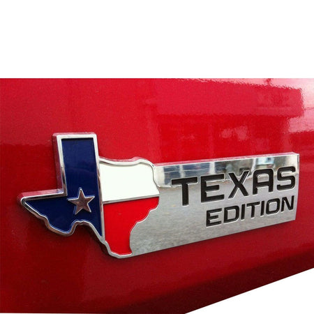 Ford Texas Edition Emblem - Universal Stick-on Badge for F-150/F-250/F-350 XL