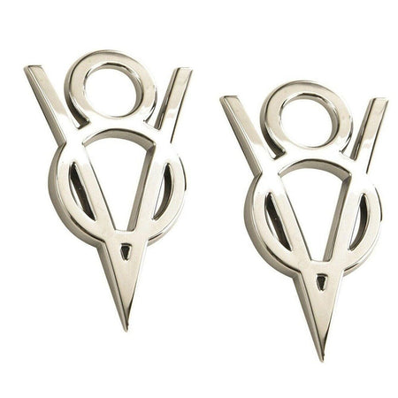 Ford V8 Racing Emblem Chrome M-7843-V8