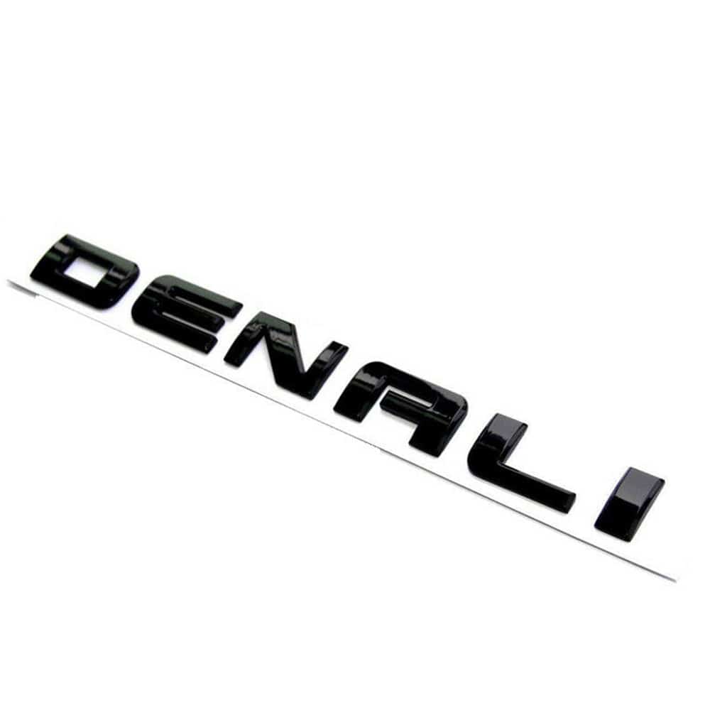 GMC Denali Emblems kit Letter Glossy Black 20930232
