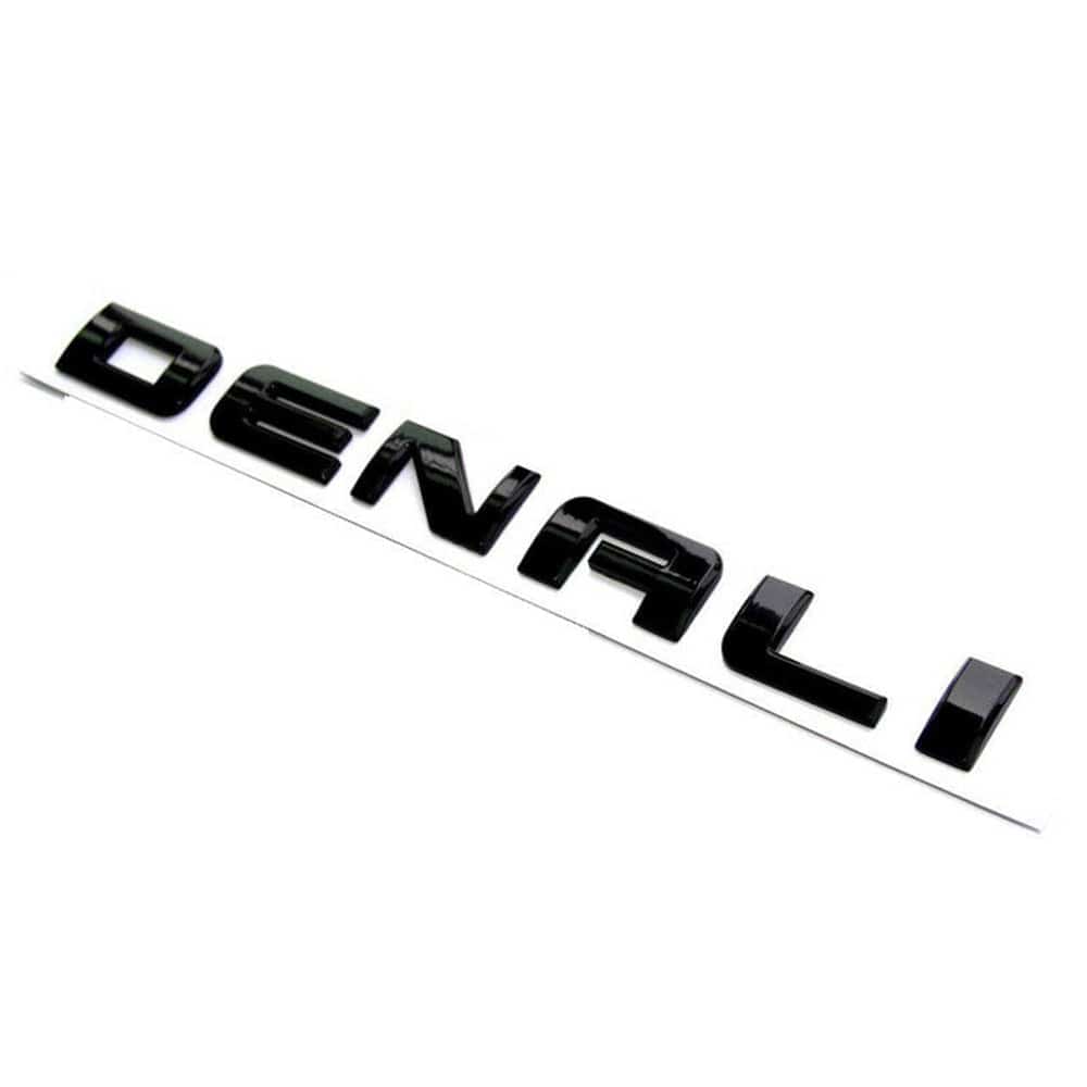 GMC Denali Emblems kit Letter Glossy Black 20930232