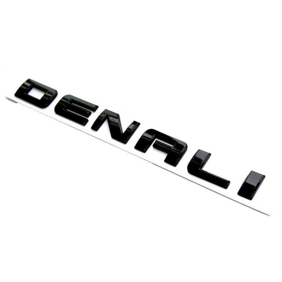 GMC Denali Emblems kit Letter Glossy Black 20930232