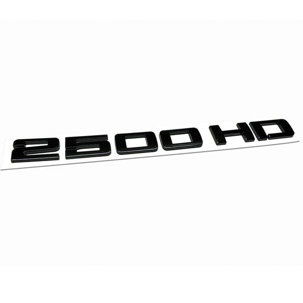 GMC Sierra 2500HD Emblem - 2500HD Letter Glossy Black