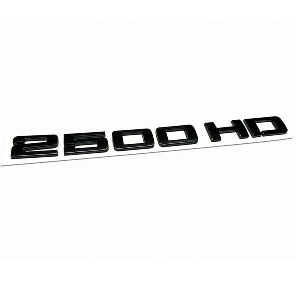 GMC Sierra 2500HD Emblem - 2500HD Letter Glossy Black