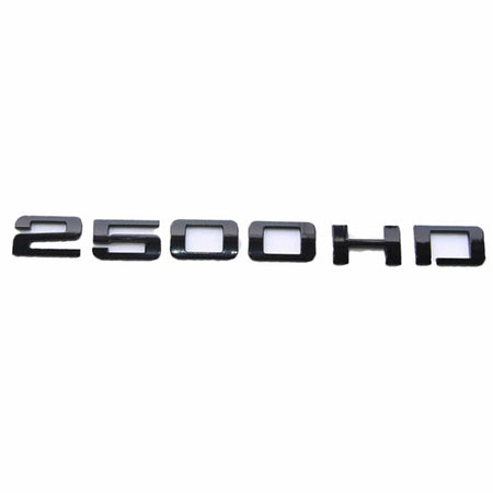 GMC Sierra 2500HD Emblem - 2500HD Letter Glossy Black