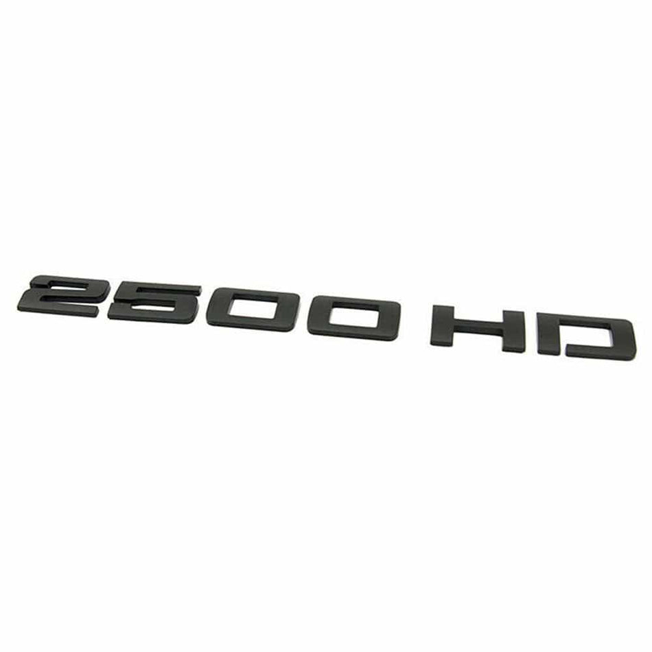 GMC Sierra 2500HD Emblem - 2500HD Letter Matte Black