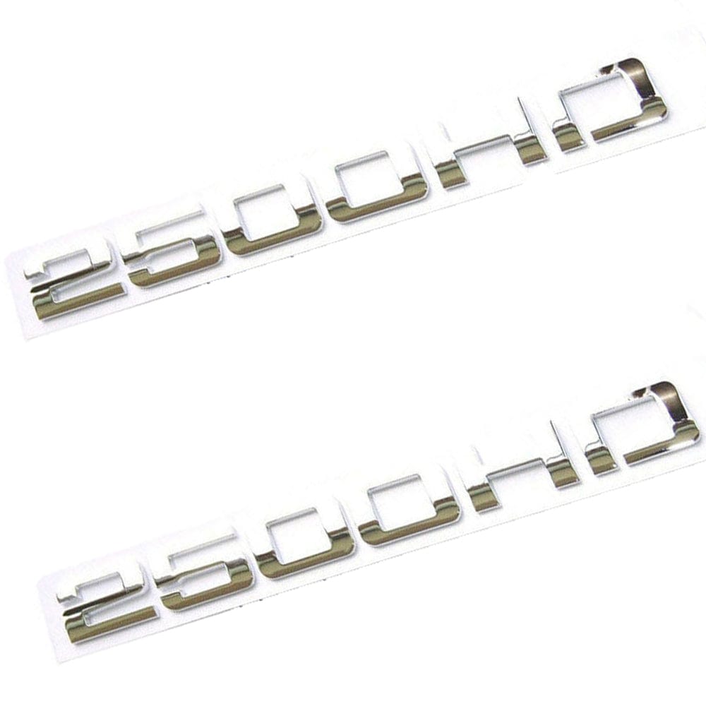 GMC Sierra 2500HD Emblems - 2500HD Letter Chrome