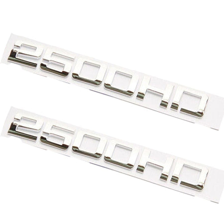 GMC Sierra 2500HD Emblems - 2500HD Letter Chrome