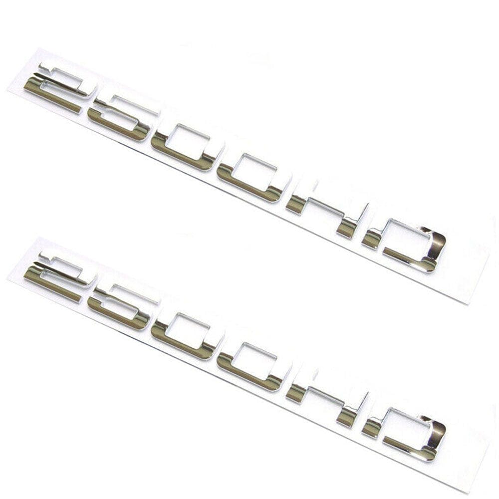 GMC Sierra 2500HD Emblems - 2500HD Letter Chrome