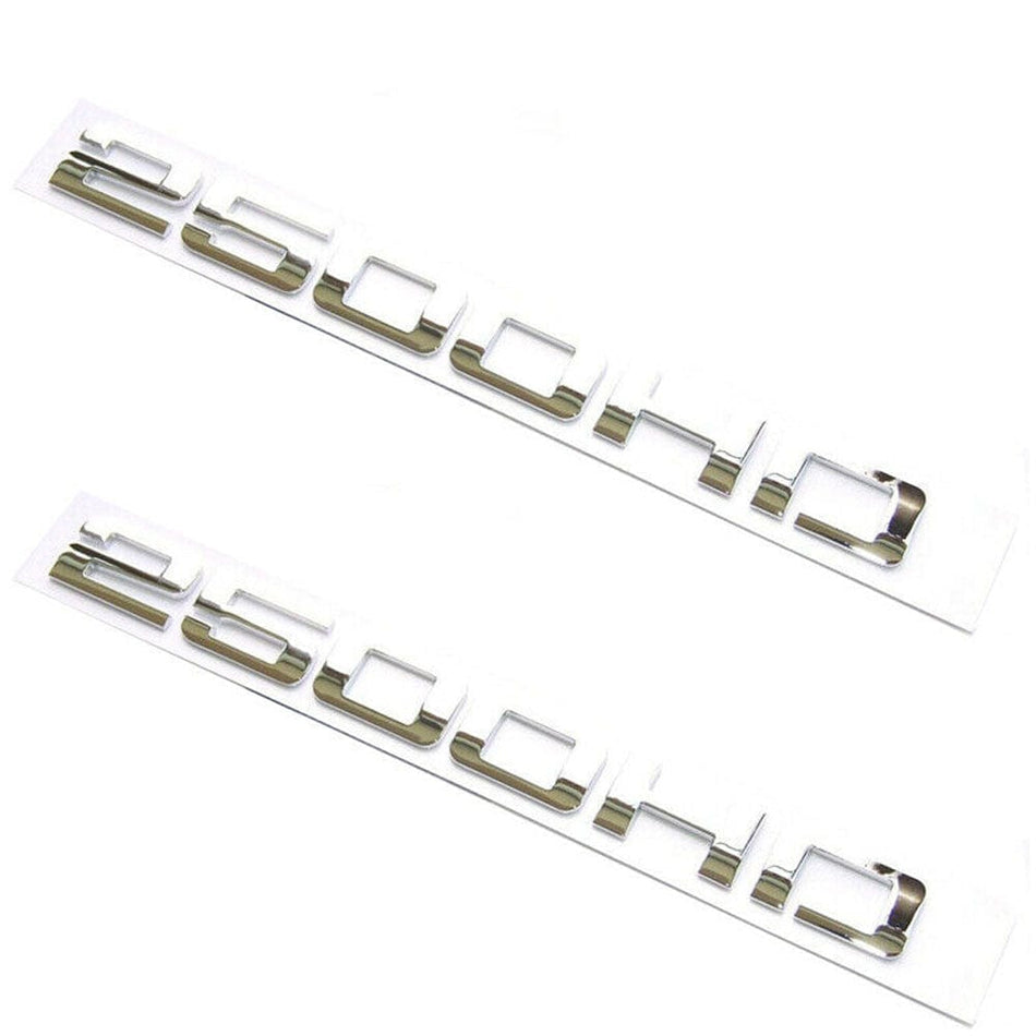 GMC Sierra 2500HD Emblems - 2500HD Letter Chrome
