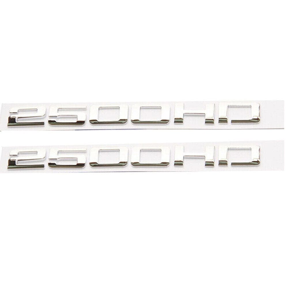 GMC Sierra 2500HD Emblems - 2500HD Letter Chrome