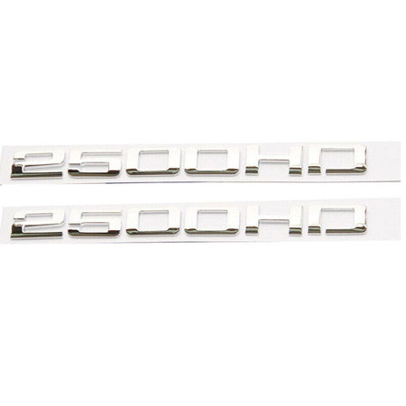 GMC Sierra 2500HD Emblems - 2500HD Letter Chrome