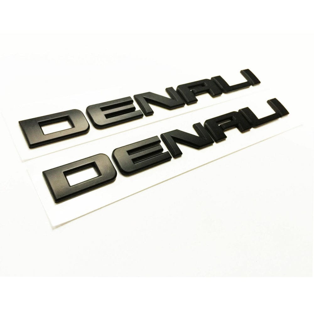 GMC Sierra Denali Emblems Matte Black 20930232
