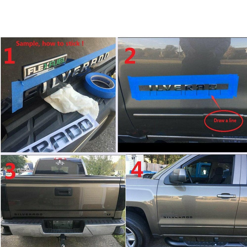 GMC Sierra Denali HD Emblem Glossy Black 25779765