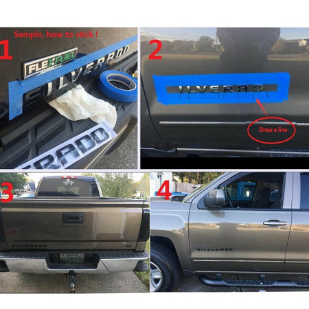 GMC Sierra Denali HD Emblem Matte Black 25779765