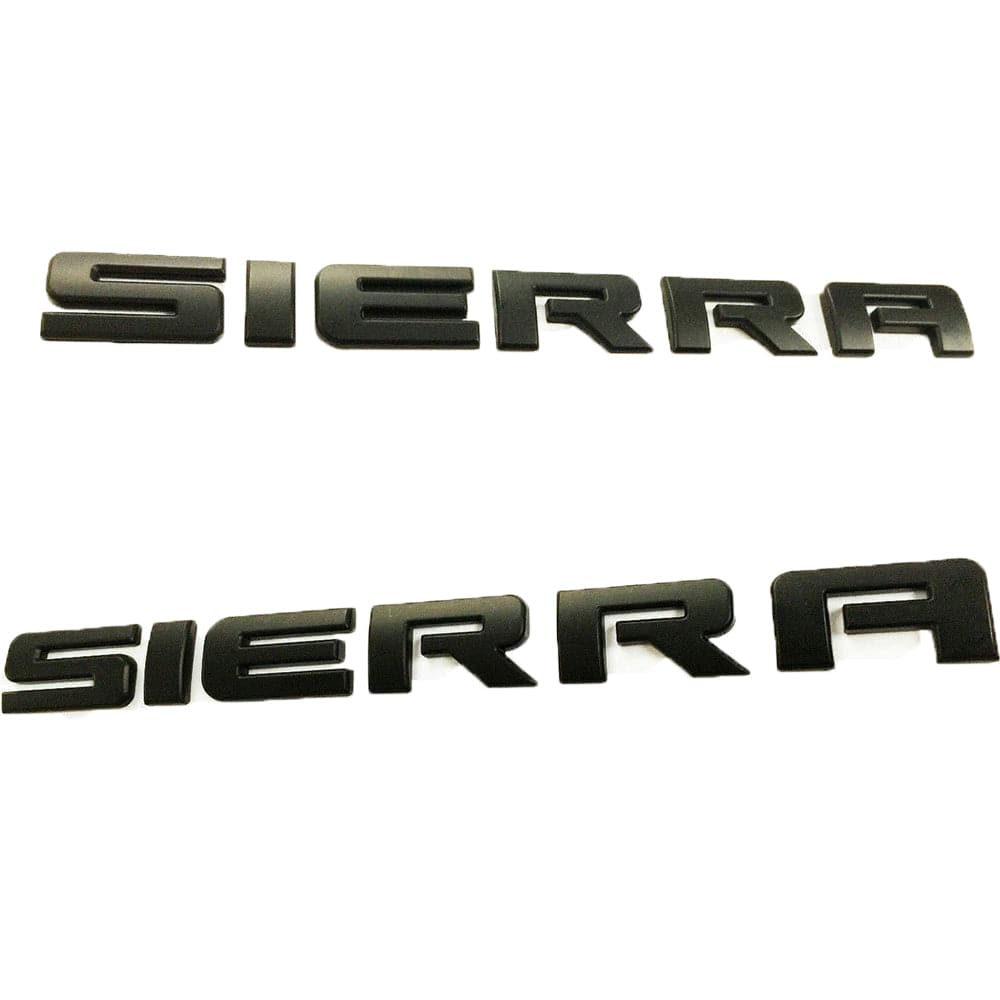 GMC Sierra Emblem Matte Black 15129653 2pcs