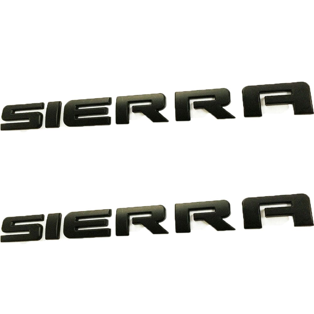 GMC Sierra Emblem Matte Black 15129653 2pcs