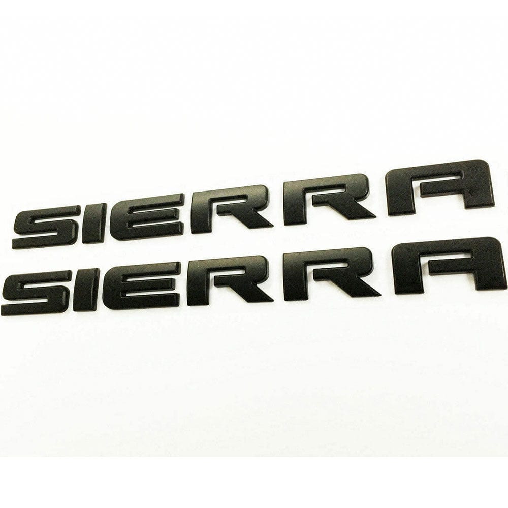GMC Sierra Emblem Matte Black 15129653 2pcs