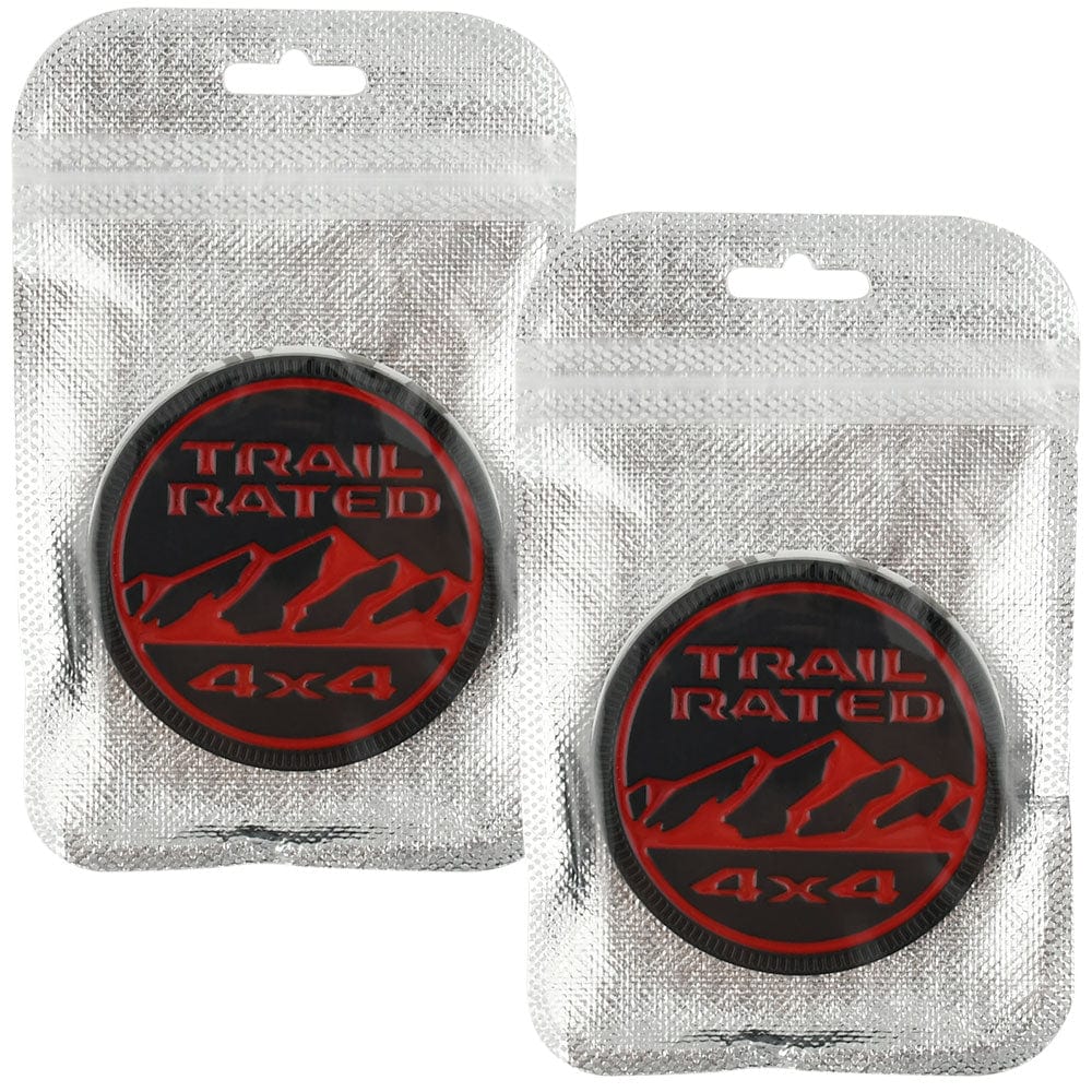 Jeep Trail Rated 4X4 Red Black 68483961AB