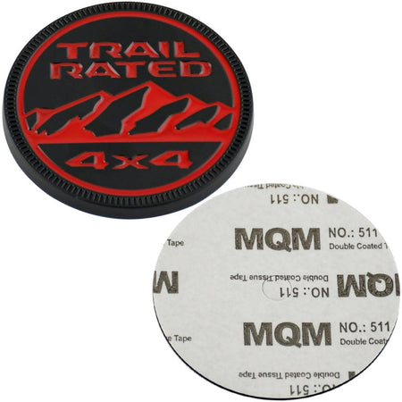 Jeep Trail Rated 4X4 Red Black 68483961AB