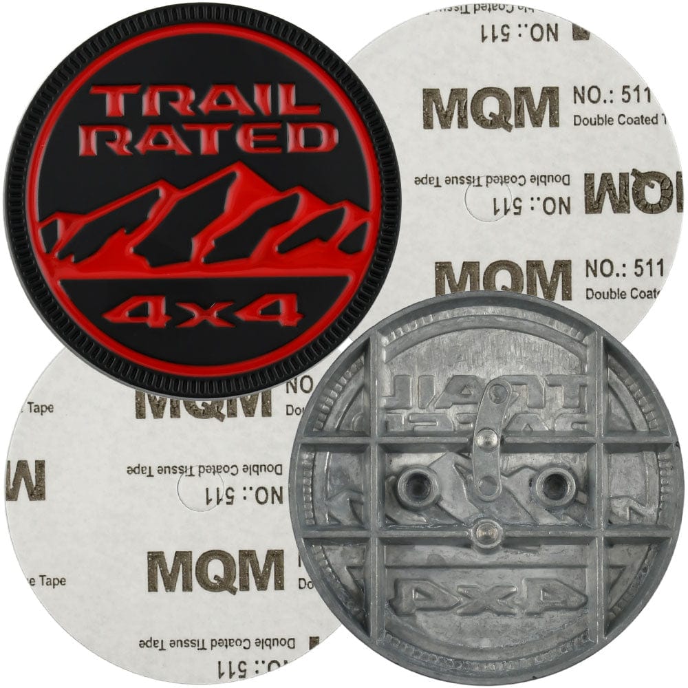 Jeep Trail Rated 4X4 Red Black 68483961AB