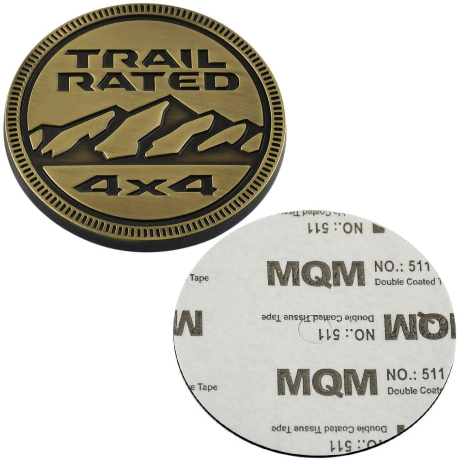 Jeep Trail Rated 4X4 Yellow Brass 68483961AB