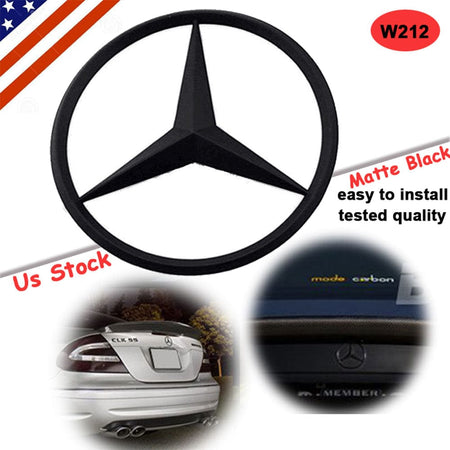 Mercedes Benz E-CLASS Emblems Rear Badge Matte Black A2128170016 W212