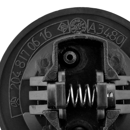 Mercedes Benz Emblems Flat Laurel Wreath Front Hood Badge Matte Black