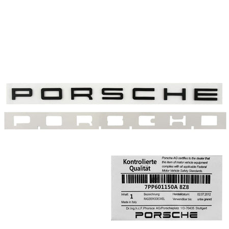 PORSCHE Panamera Emblem 17" x 1" Matte Black 970-559-235-01