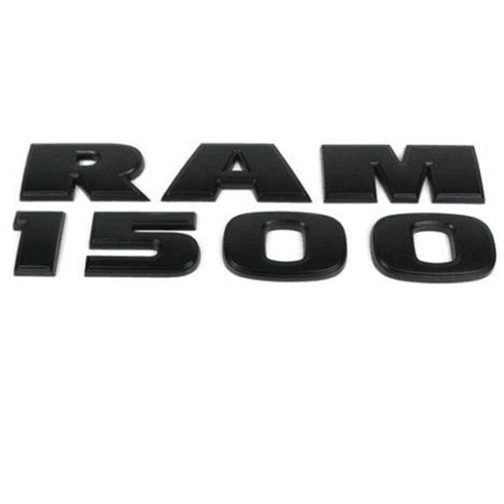 RAM 1500 Emblem 3D letter Stickers matte black